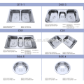 2015 Hotsell undermount cozinha de aço inoxidável pia dupla